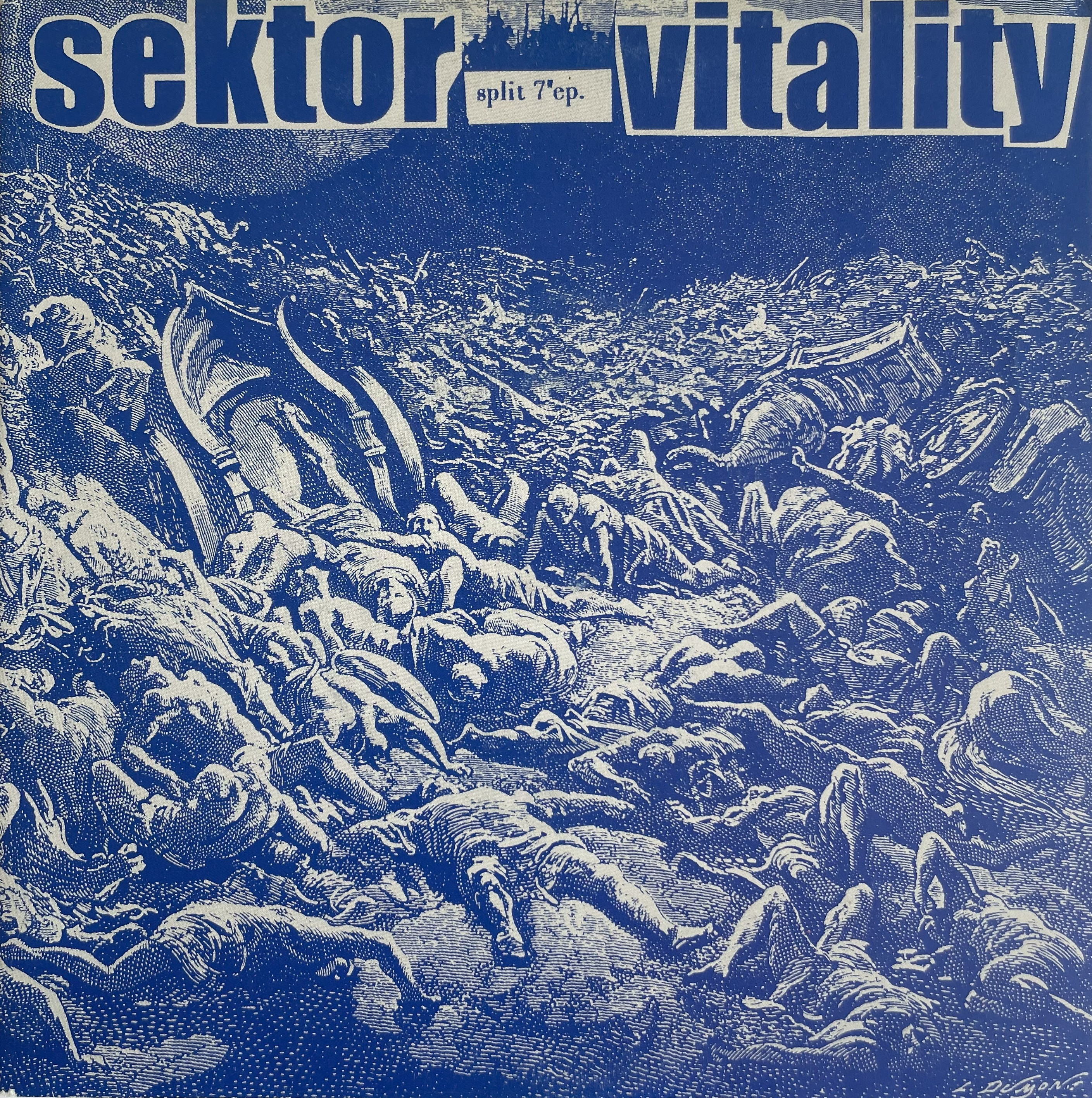 photo of sektor vitality split 7 inch blue cover